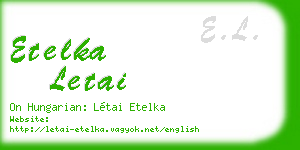 etelka letai business card