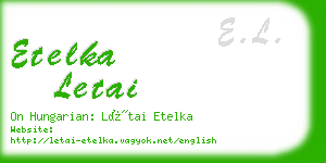 etelka letai business card